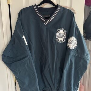 Vintage Navy Bomber Windbreaker Jacket with patches 

XL